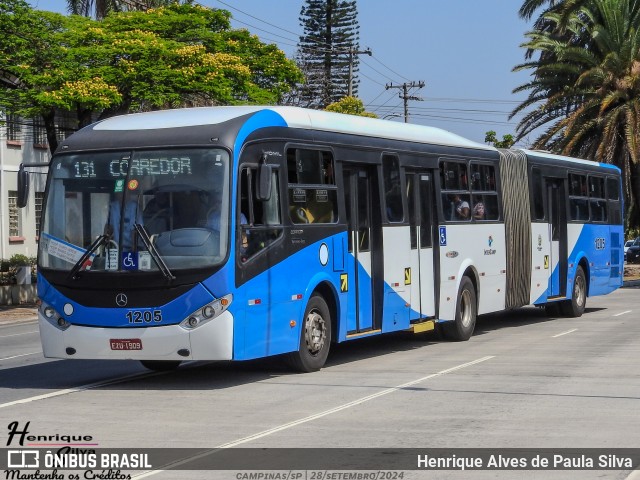 VB Transportes e Turismo 1205 na cidade de Campinas, São Paulo, Brasil, por Henrique Alves de Paula Silva. Número da foto: #12456985.