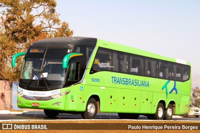 Transbrasiliana Transportes e Turismo 50901 na cidade de Brasília, Distrito Federal, Brasil, por Paulo Henrique Pereira Borges. Número da foto: #12457946.
