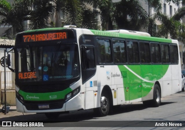 Caprichosa Auto Ônibus B27006 na cidade de Rio de Janeiro, Rio de Janeiro, Brasil, por André Neves . Número da foto: #12457960.