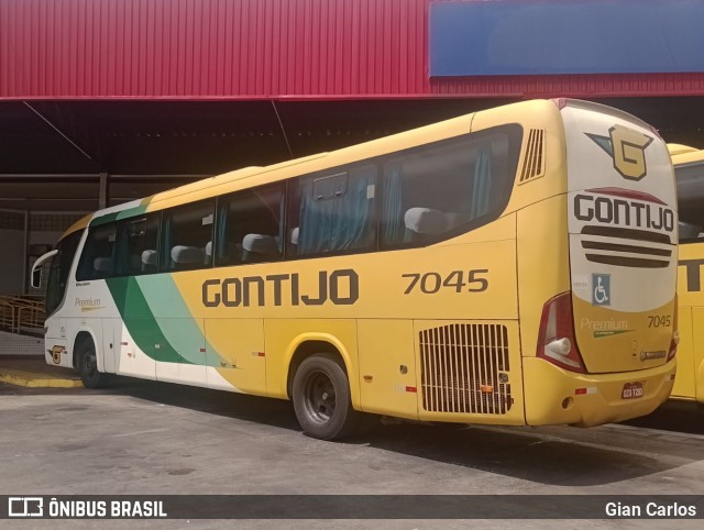 Empresa Gontijo de Transportes 7045 na cidade de João Monlevade, Minas Gerais, Brasil, por Gian Carlos. Número da foto: #12456243.
