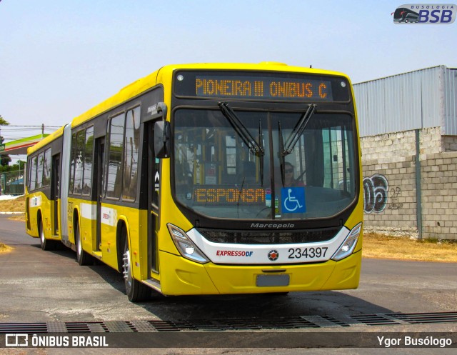 Viação Pioneira 234397 na cidade de Santa Maria, Distrito Federal, Brasil, por Ygor Busólogo. Número da foto: #12458230.