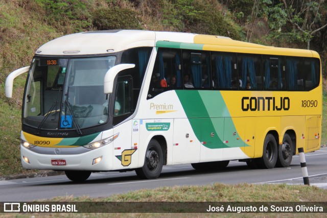 Empresa Gontijo de Transportes 18090 na cidade de Piraí, Rio de Janeiro, Brasil, por José Augusto de Souza Oliveira. Número da foto: #12457438.