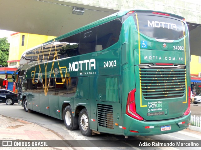 Viação Motta 24003 na cidade de Belo Horizonte, Minas Gerais, Brasil, por Adão Raimundo Marcelino. Número da foto: #12524667.