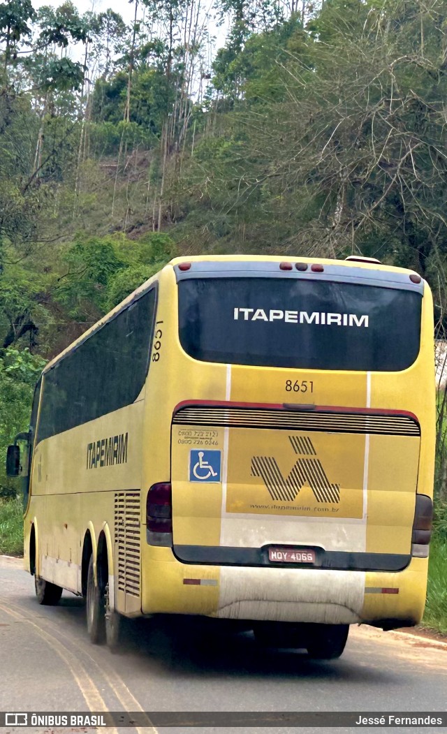Viação Itapemirim 8651 na cidade de Piranga, Minas Gerais, Brasil, por Jessé Fernandes. Número da foto: #12523625.