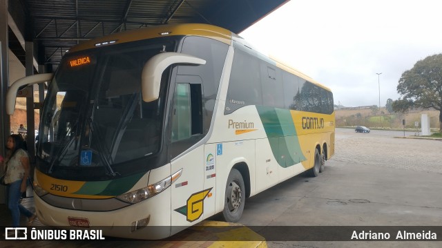 Empresa Gontijo de Transportes 21510 na cidade de João Monlevade, Minas Gerais, Brasil, por Adriano  Almeida. Número da foto: #12524168.