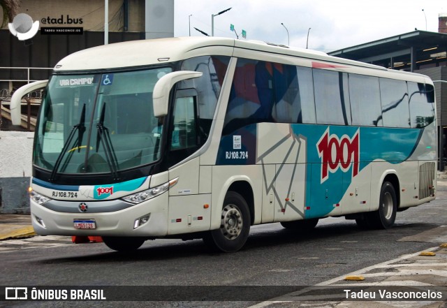 Auto Viação 1001 RJ 108.724 na cidade de Rio de Janeiro, Rio de Janeiro, Brasil, por Tadeu Vasconcelos. Número da foto: #12523307.