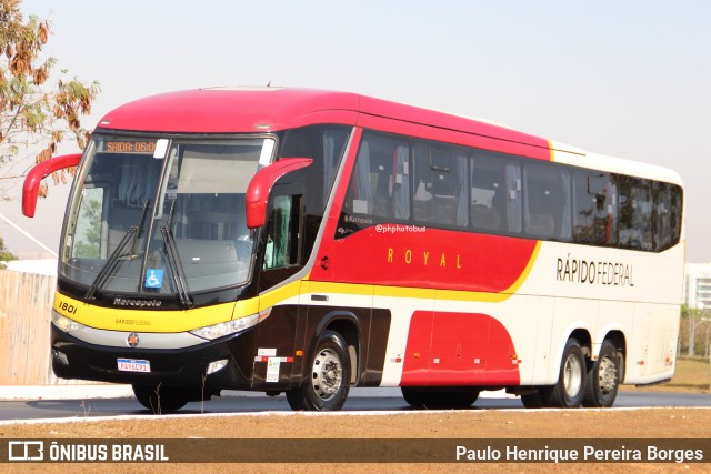 Rápido Federal 1801 na cidade de Brasília, Distrito Federal, Brasil, por Paulo Henrique Pereira Borges. Número da foto: #12524361.