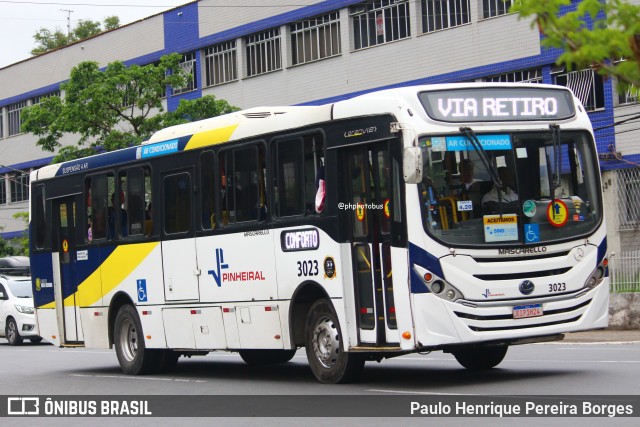 Viação Pinheiral 3023 na cidade de Volta Redonda, Rio de Janeiro, Brasil, por Paulo Henrique Pereira Borges. Número da foto: #12524325.