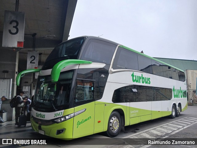 TurBus 3043 na cidade de Viña del Mar, Valparaíso, Valparaíso, Chile, por Raimundo Zamorano. Número da foto: #12523374.