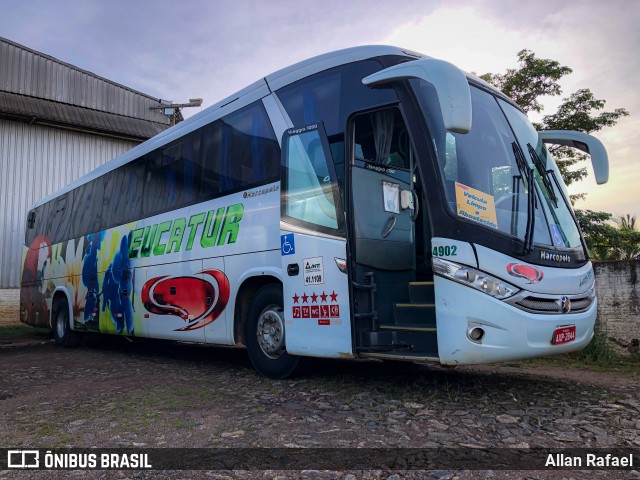 Eucatur - Empresa União Cascavel de Transportes e Turismo 4902 na cidade de Vilhena, Rondônia, Brasil, por Allan Rafael. Número da foto: #12525090.