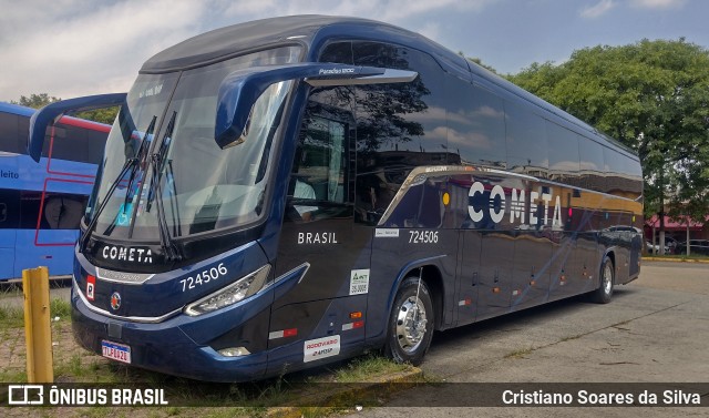 Viação Cometa 724506 na cidade de São Paulo, São Paulo, Brasil, por Cristiano Soares da Silva. Número da foto: #12526894.