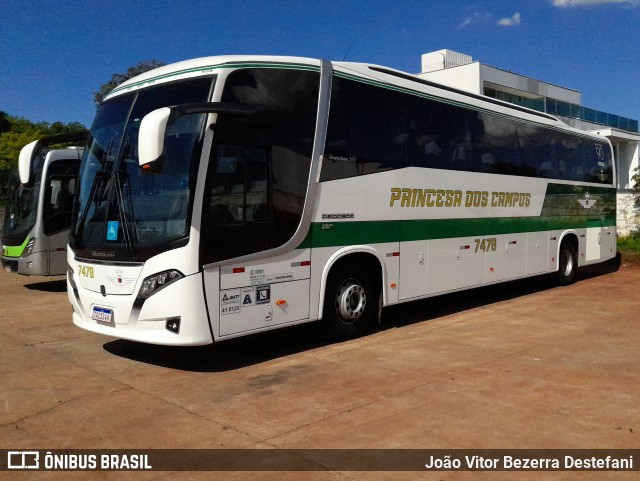 Expresso Princesa dos Campos 7478 na cidade de Maringá, Paraná, Brasil, por João Vitor Bezerra Destefani. Número da foto: #12525846.