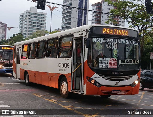 Transcol CG-00002 na cidade de Belém, Pará, Brasil, por Samara Goes. Número da foto: #12525308.
