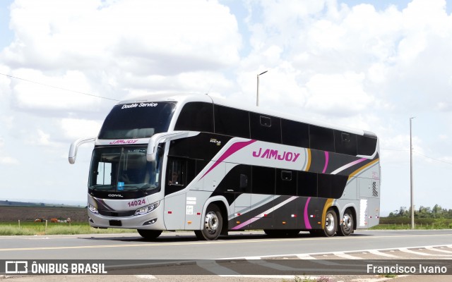 Viação Jam Joy 14024 na cidade de São Pedro do Turvo, São Paulo, Brasil, por Francisco Ivano. Número da foto: #12526303.