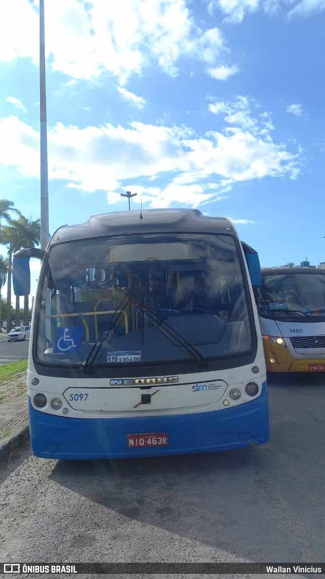 Insular Transportes Coletivos 5097 na cidade de Florianópolis, Santa Catarina, Brasil, por Wallan Vinicius. Número da foto: #12525083.