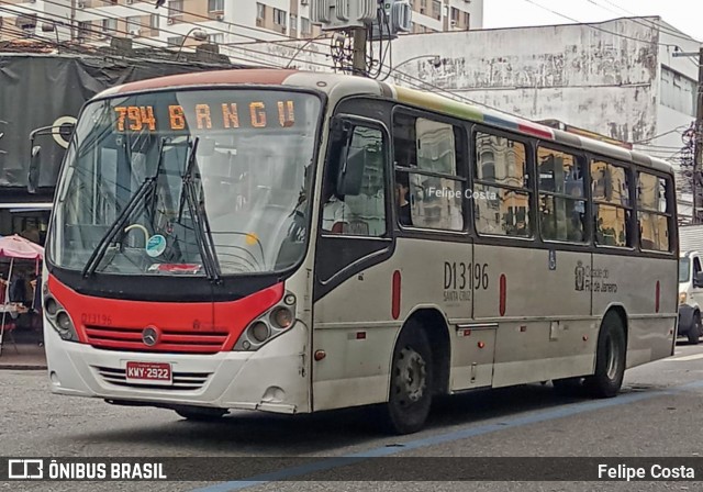 Transportes Barra D13196 na cidade de Rio de Janeiro, Rio de Janeiro, Brasil, por Felipe Costa. Número da foto: #12458659.