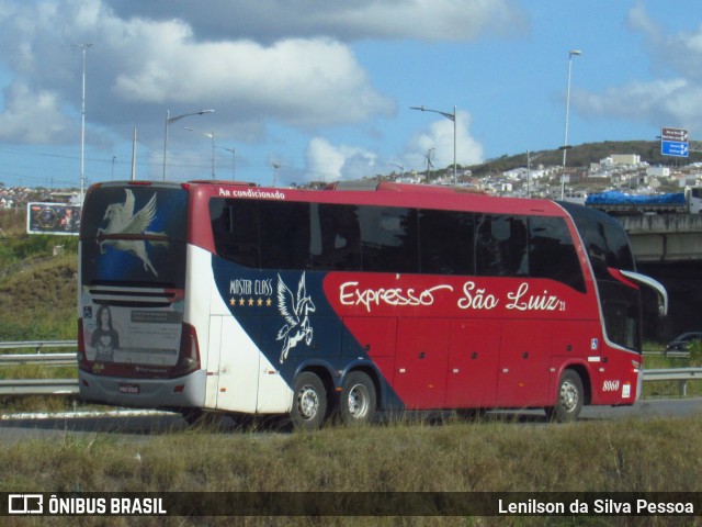 Expresso São Luiz 8060 na cidade de Caruaru, Pernambuco, Brasil, por Lenilson da Silva Pessoa. Número da foto: #12459802.