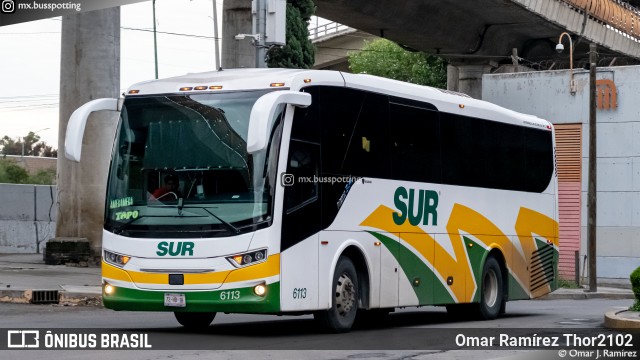 Autobuses Sur 6113 na cidade de Venustiano Carranza, Ciudad de México, México, por Omar Ramírez Thor2102. Número da foto: #12459534.