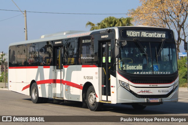 Auto Viação ABC RJ 105.049 na cidade de Niterói, Rio de Janeiro, Brasil, por Paulo Henrique Pereira Borges. Número da foto: #12460163.