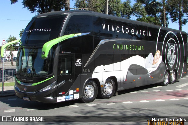 Viação Garcia 86048 na cidade de Curitiba, Paraná, Brasil, por Hariel Bernades. Número da foto: #12459408.