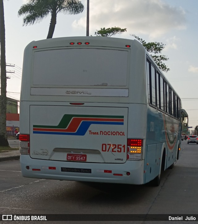 TBS - Travel Bus Service > Transnacional Fretamento 07251 na cidade de Recife, Pernambuco, Brasil, por Daniel  Julio. Número da foto: #12458788.