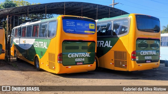 Central S.A. Transportes Rodoviários e Turismo 6824 na cidade de Novo Hamburgo, Rio Grande do Sul, Brasil, por Gabriel da Silva Ristow. Número da foto: #12459900.