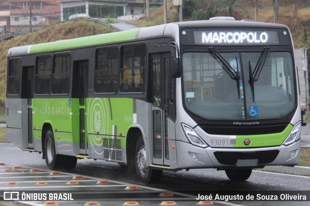 Viação Garcia 91091 na cidade de Barra do Piraí, Rio de Janeiro, Brasil, por José Augusto de Souza Oliveira. Número da foto: #12459272.