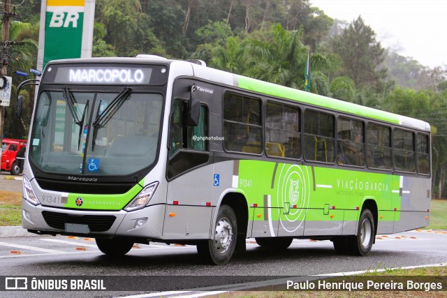 Viação Garcia 91341 na cidade de Barra do Piraí, Rio de Janeiro, Brasil, por Paulo Henrique Pereira Borges. Número da foto: #12460249.