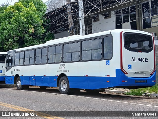Auto Viação Monte Cristo AL-94012 na cidade de Belém, Pará, Brasil, por Samara Goes. Número da foto: #12458541.