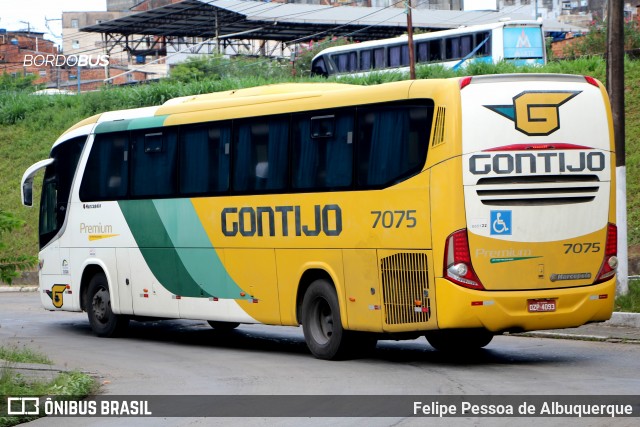 Empresa Gontijo de Transportes 7075 na cidade de Salvador, Bahia, Brasil, por Felipe Pessoa de Albuquerque. Número da foto: #12460297.