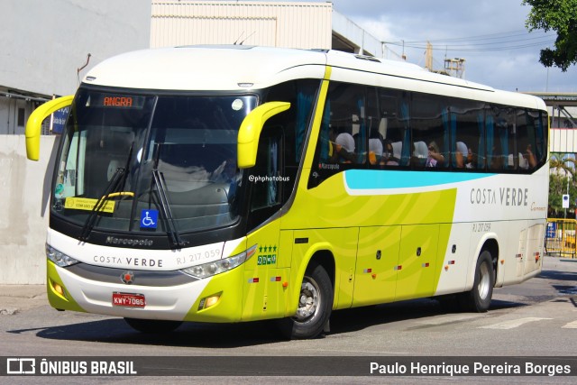 Costa Verde Transportes RJ 217.059 na cidade de Rio de Janeiro, Rio de Janeiro, Brasil, por Paulo Henrique Pereira Borges. Número da foto: #12460068.