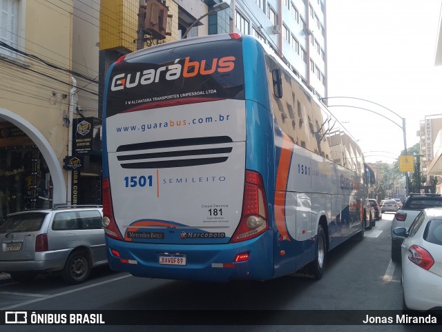 GuaráBus 1501 na cidade de Serra Negra, São Paulo, Brasil, por Jonas Miranda. Número da foto: #12458769.