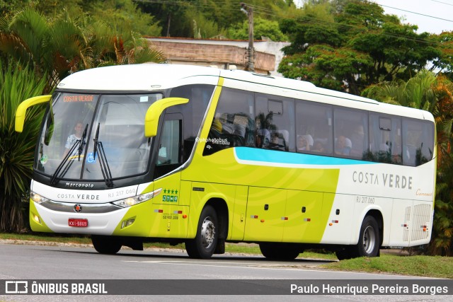 Costa Verde Transportes RJ 217.060 na cidade de Barra do Piraí, Rio de Janeiro, Brasil, por Paulo Henrique Pereira Borges. Número da foto: #12460070.