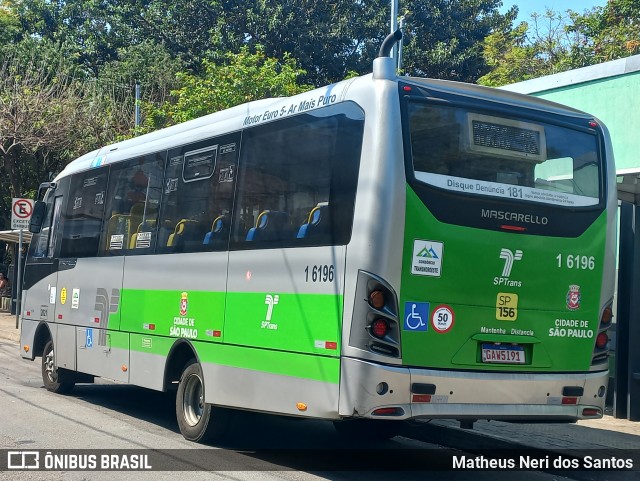 Transcooper > Norte Buss 1 6196 na cidade de São Paulo, São Paulo, Brasil, por Matheus Neri dos Santos. Número da foto: #12458488.