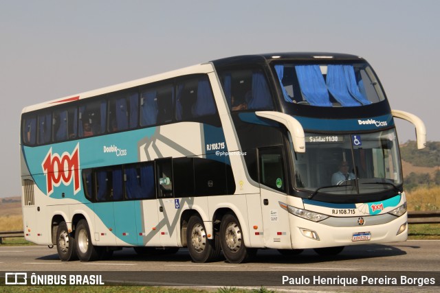 Auto Viação 1001 RJ 108.715 na cidade de Porto Real, Rio de Janeiro, Brasil, por Paulo Henrique Pereira Borges. Número da foto: #12462306.