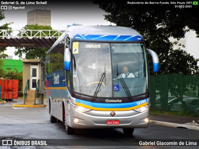 Viação Cometa 12283 na cidade de São Paulo, São Paulo, Brasil, por Gabriel Giacomin de Lima. Número da foto: #12461943.