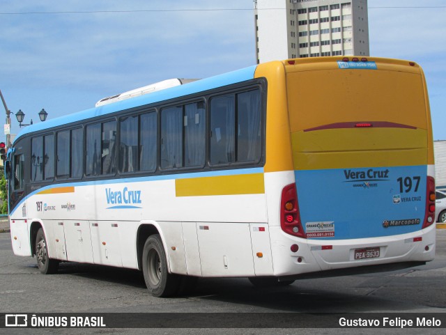 Expresso Vera Cruz 197 na cidade de Recife, Pernambuco, Brasil, por Gustavo Felipe Melo. Número da foto: #12461937.