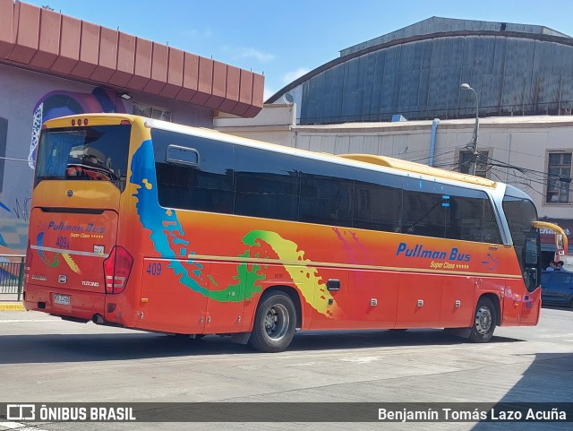 Pullman Bus 409A na cidade de Valparaíso, Valparaíso, Valparaíso, Chile, por Benjamín Tomás Lazo Acuña. Número da foto: #12462989.