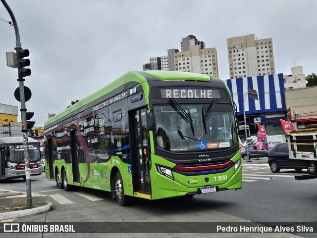 Viação Campo Belo 7 2051 na cidade de São Paulo, São Paulo, Brasil, por Pedro Henrique Alves Silva. Número da foto: #12460969.