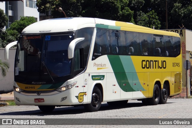 Empresa Gontijo de Transportes 18745 na cidade de Coronel Fabriciano, Minas Gerais, Brasil, por Lucas Oliveira. Número da foto: #12462430.