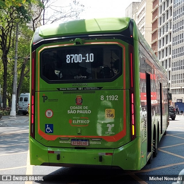 TRANSPPASS - Transporte de Passageiros 8 1192 na cidade de São Paulo, São Paulo, Brasil, por Michel Nowacki. Número da foto: #12462298.