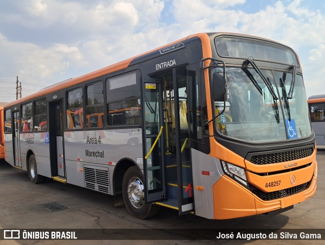 Auto Viação Marechal Brasília 448257 na cidade de Taguatinga, Distrito Federal, Brasil, por José Augusto da Silva Gama. Número da foto: #12462024.