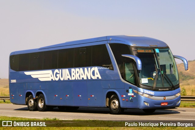 Viação Águia Branca 25890 na cidade de Porto Real, Rio de Janeiro, Brasil, por Paulo Henrique Pereira Borges. Número da foto: #12462300.
