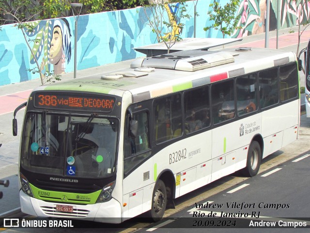 Viação Pavunense B32842 na cidade de Rio de Janeiro, Rio de Janeiro, Brasil, por Andrew Campos. Número da foto: #12465323.