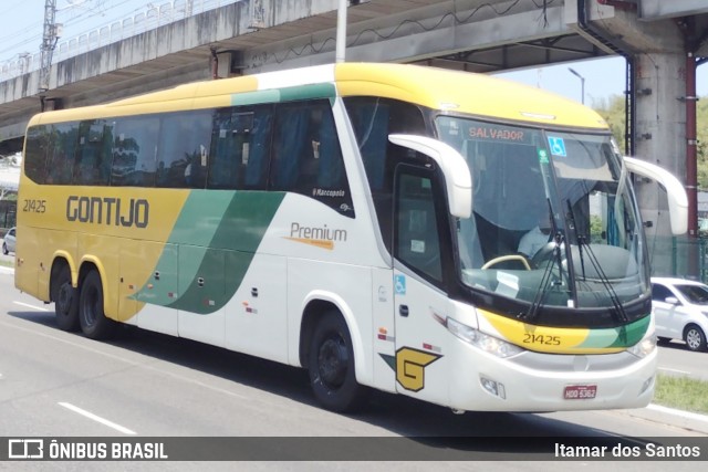 Empresa Gontijo de Transportes 21425 na cidade de Salvador, Bahia, Brasil, por Itamar dos Santos. Número da foto: #12463780.