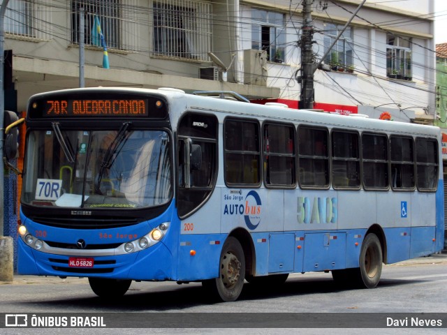 São Jorge Auto Bus 200 na cidade de Ponte Nova, Minas Gerais, Brasil, por Davi Neves. Número da foto: #12465307.