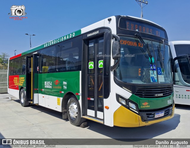 Viação Nossa Senhora de Lourdes B58054 na cidade de Duque de Caxias, Rio de Janeiro, Brasil, por Danilo Augusto. Número da foto: #12464557.