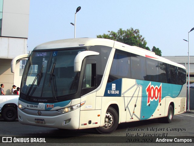 Auto Viação 1001 RJ 108.048 na cidade de Rio de Janeiro, Rio de Janeiro, Brasil, por Andrew Campos. Número da foto: #12465170.