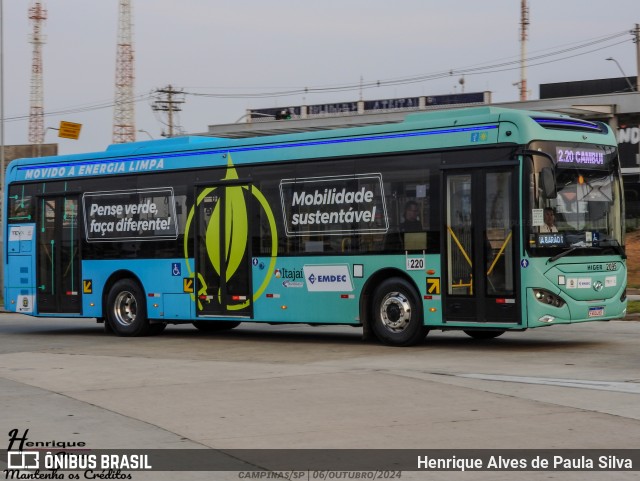 Itajaí Transportes Coletivos 2095 na cidade de Campinas, São Paulo, Brasil, por Henrique Alves de Paula Silva. Número da foto: #12464996.