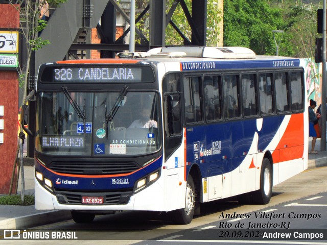 Viação Ideal B28581 na cidade de Rio de Janeiro, Rio de Janeiro, Brasil, por Andrew Campos. Número da foto: #12465315.